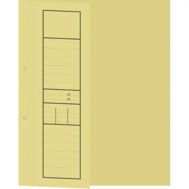 Υποφάκελος Μισός Κίτρινος 25x30