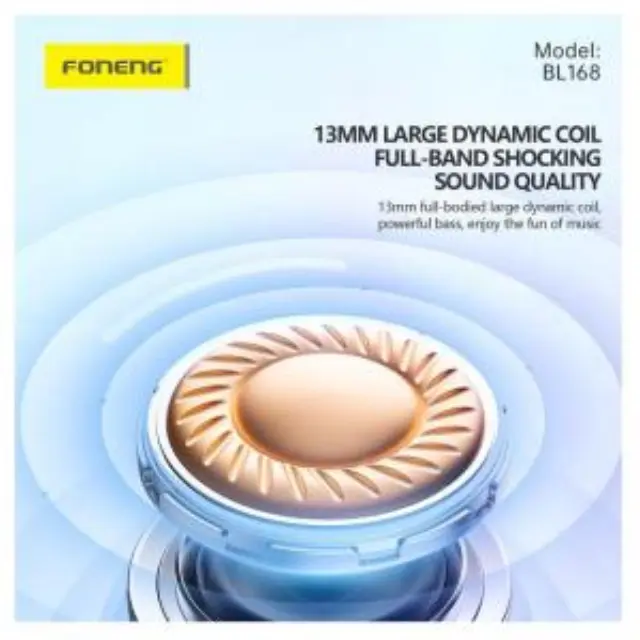 True Wireless Ακουστικά Bluetooth Foneng BL168 Μαύρο N70249 2