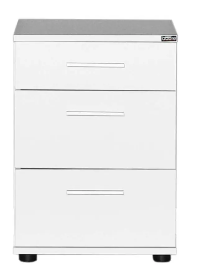 Κομοδίνο KMD-530-BB Trendline Λευκό 40x57x39cm 2