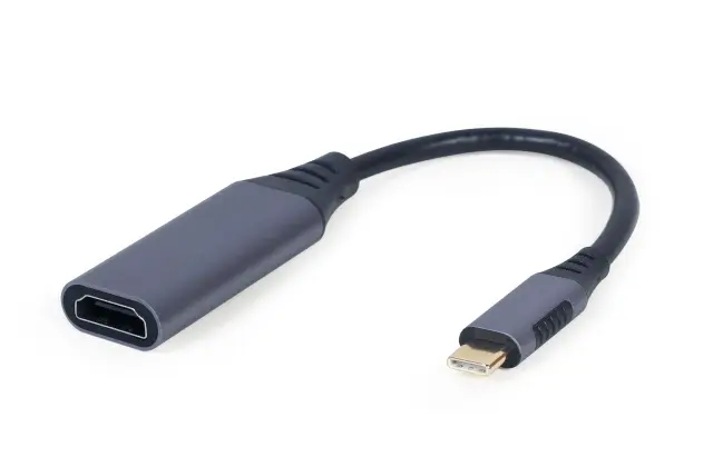 Cablexpert Μετατροπέας USB-C male σε HDMI female Γκρι (A-USB3C-HDMI-01)