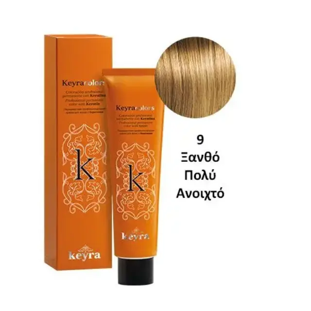 Keyra Επαγγελματική Βαφή Μαλλιών 100ml Νο9-Ξανθό Πολύ Ανοιχτό
