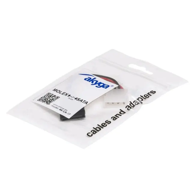 Αντάπτορας με Καλώδιο Akyga AK-CA-17 Molex Αρσενικό / SATA Θηλυκό 15cm 2