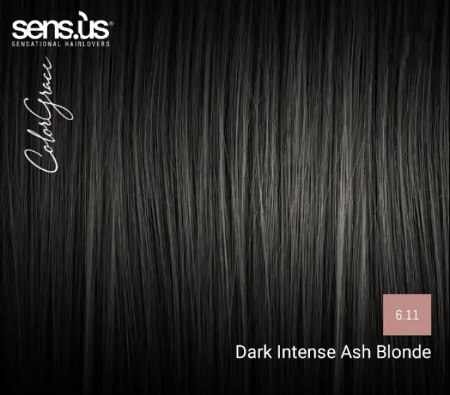 Sensus Color Grace M3K 6.11 Intense Ash Dark Blonde 100ml - (μόνιμη βαφή έντονο σαντρέ σκούρο ξανθό) 2