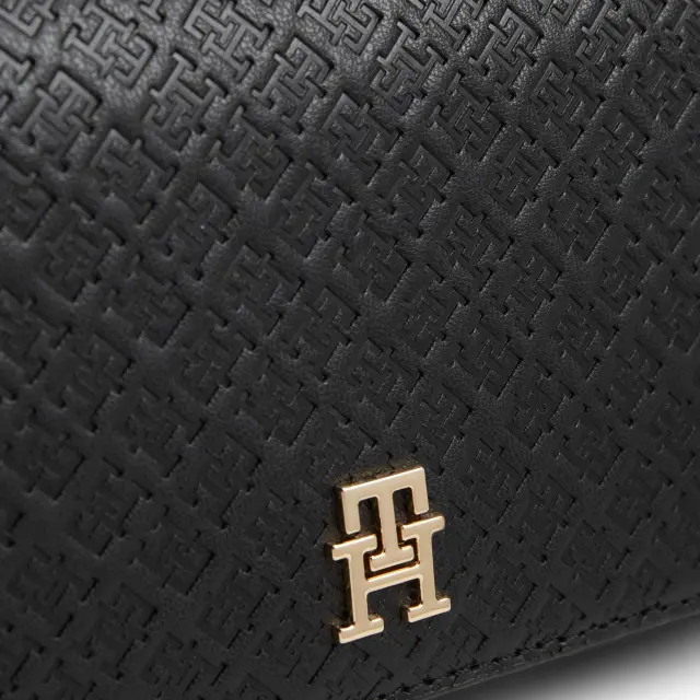 Tommy Hilfiger Γυναικεία Μικρή Τσάντα Χιαστί TH Icon Crossover Mono Μαύρο 3