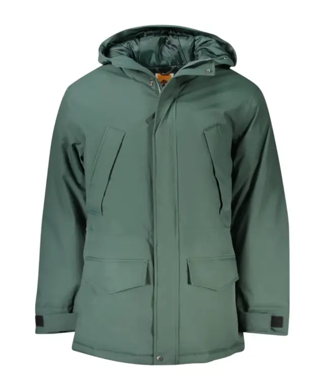 Timberland - Ανδρικό Χειμωνιάτικο Μπουφάν Rain Jacket Water Resistant Winter Parka TB0A42G3-317 Πράσινο - S