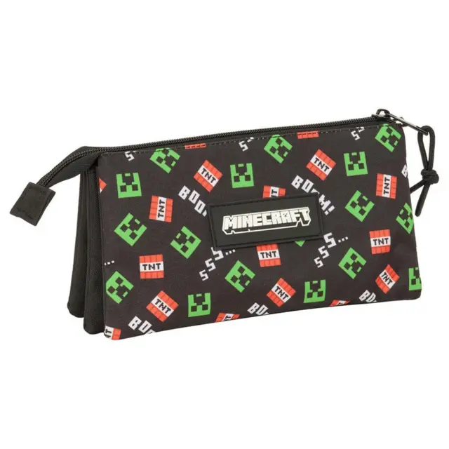 Κασετίνα τριπλή Minecraft triple pencil case 2