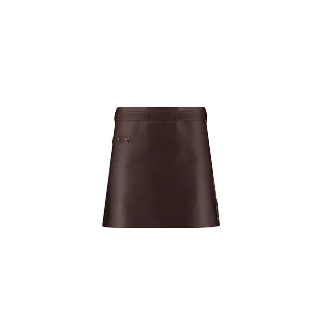 Witloft Leather Waist Down Apron Dark Brown