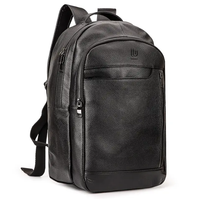 Δερμάτινη Μαύρη Τσάντα Πλάτης Backpack Laptop 15.6" Legend Accessories LGDBAG-2026 2