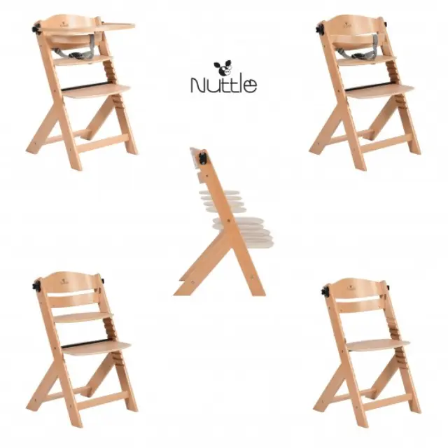CANGAROO - Wooden high chair 2 in 1 Nuttle natural - 3801005150953 2