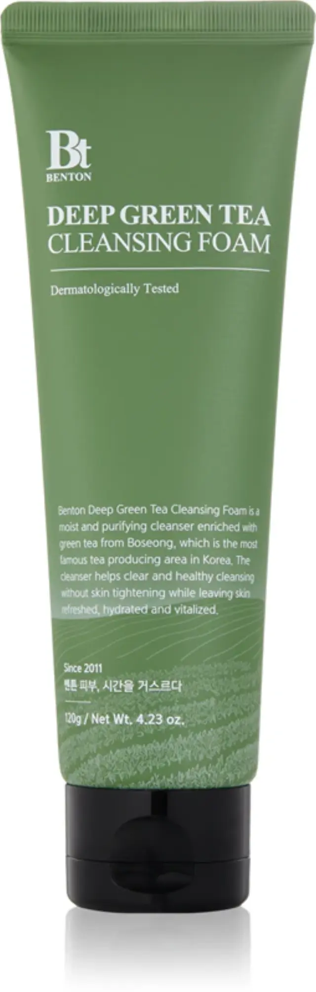 Benton Deep Green Tea Cleansing Foam ενυδατικός καθαριστικός αφρός με πράσινο τσάι 120gr