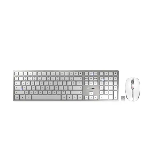 Cherry Keyboard & Mouse Set DW 9100 Slim Silver (JD-9100EU-1)
