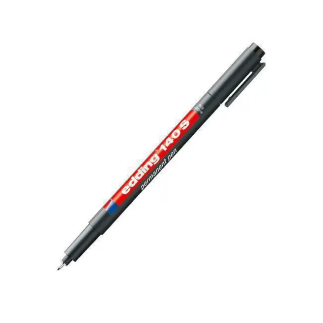 Edding 140S Μαρκαδόρος Ανεξίτηλος Διαφανειών Μαύρο 0.3mm