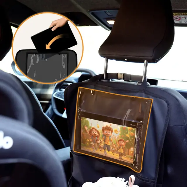 Lionelo Seat Organizer Οργανωτής καθισμάτων αυτοκινήτου 5 τσέπες 60 x 42 cm Gray 3