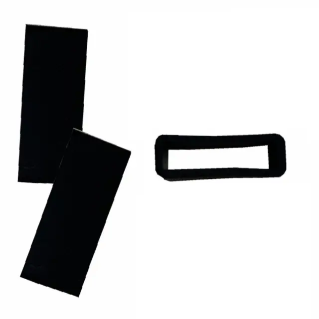 Ανταλλακτικό Θυλάκι Σιλικόνης Silicone Buckle Ring Για Λουράκια Ρολογιών 20mm - Μαύρο ΟΕΜ