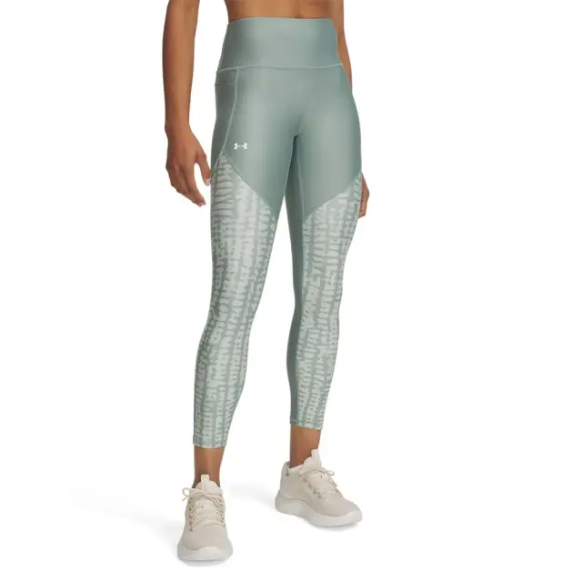 Under Armour Women's Tech Print Panel Ankle Legging Πράσινο 1386407-348 (Under Armour)