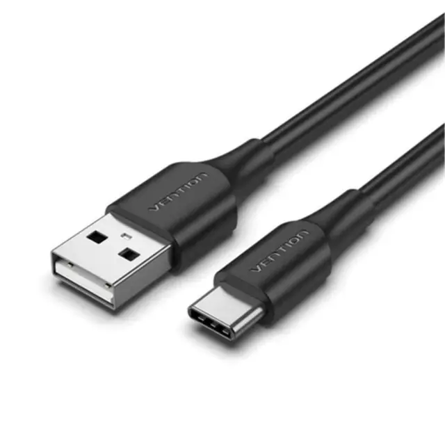 VENTION USB 2.0 A Male to C Male 3A Cable 1M Gray Flexible PVC Type (CWAHF) (VENCWAHF)