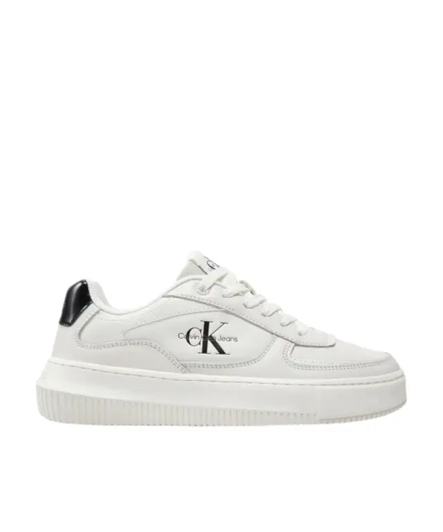 Calvin Klein - Cupsole Γυναικεία Chunky Sneakers YW0YW01410-01W Λευκό