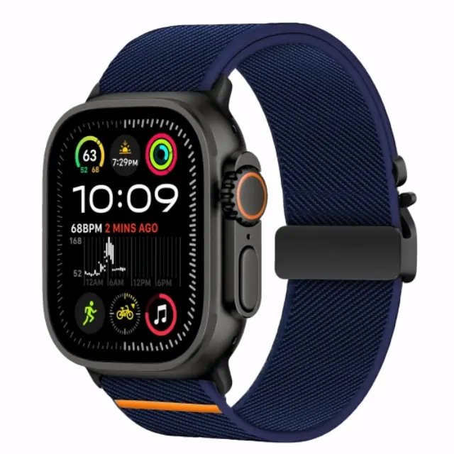 Tech-protect Nylon Clasp Apple Watch 8 / 9 / 10 / 11 / 12 / Se / Ultra (44 / 45 / 46 / 49 Mm) Navy 2