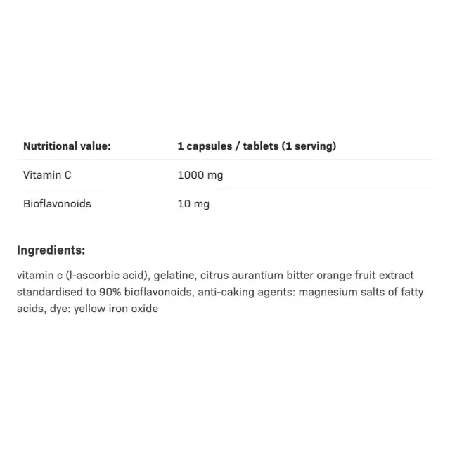 ALLNUTRITION Vitamin C 1000 mg + Bioflavonoids 2