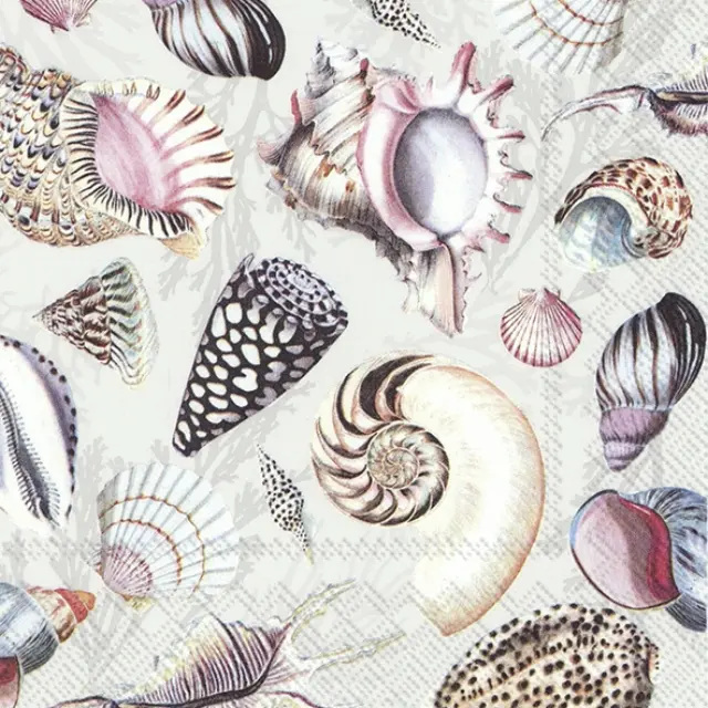 Χαρτοπετσέτα για decoupage, Shells of the sea, 1 τεμ.