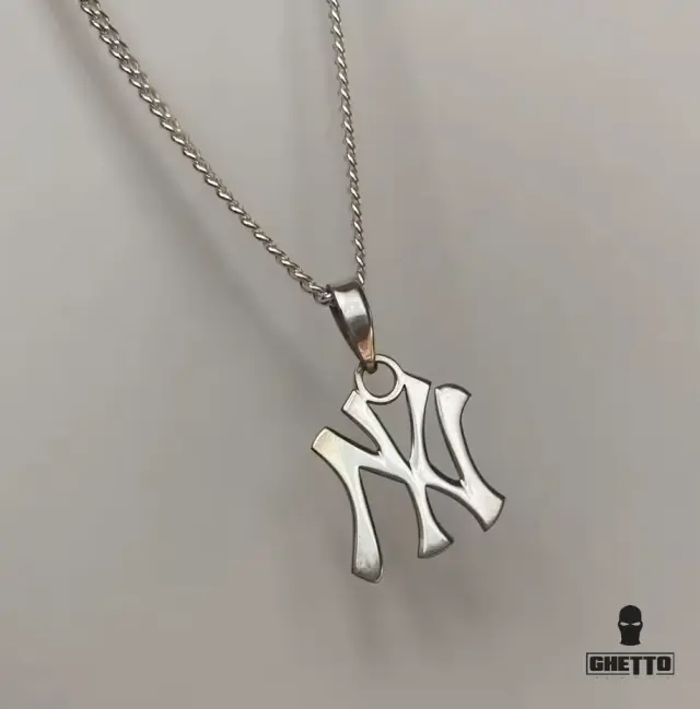 Ghetto Hip Hop NY SS Necklace Unisex Silver