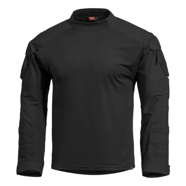 PENTAGON WOLF COMBAT SHIRT- Μπλούζα για Υπηρεσιακή και Τακτική Χρήση - 01-Black-Μαύρο