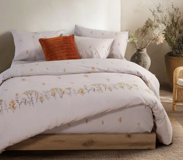 Nef-Nef Homeware Παπλωματοθήκη Fragesca Σετ Μονή 170x240 Grey