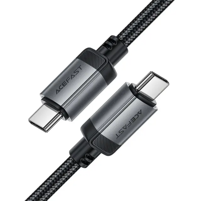Καλώδιο Acefast C20-03 Μεταλλικό USB-C σε USB-C 60W 20V/3A USB2.0 Braided Μαύρο 1.2m 3