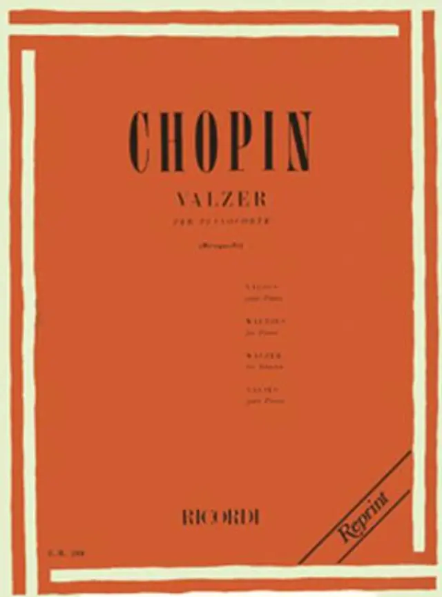 Frederic Chopin - Valzer per pianoforte / Εκδόσεις Ricordi