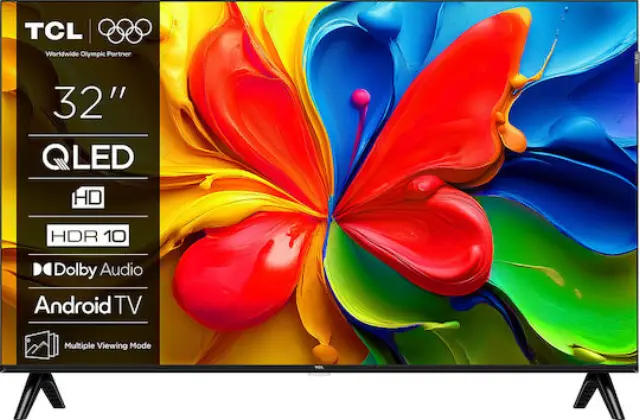 TCL Smart Τηλεόραση 32" HD Ready QLED S4K HDR (2025)