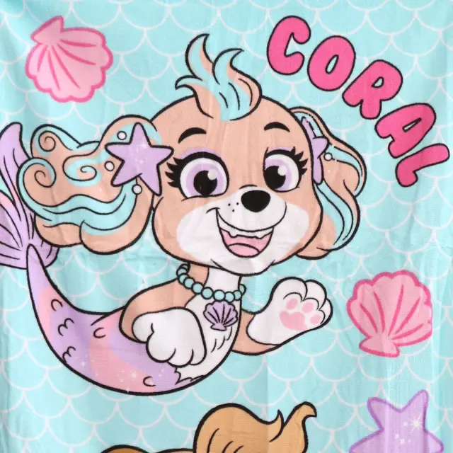 Paw Patrol Mermaid Μπλε πετσέτα θαλάσσης 60x120 cm (Fast Dry) Μπλε 3