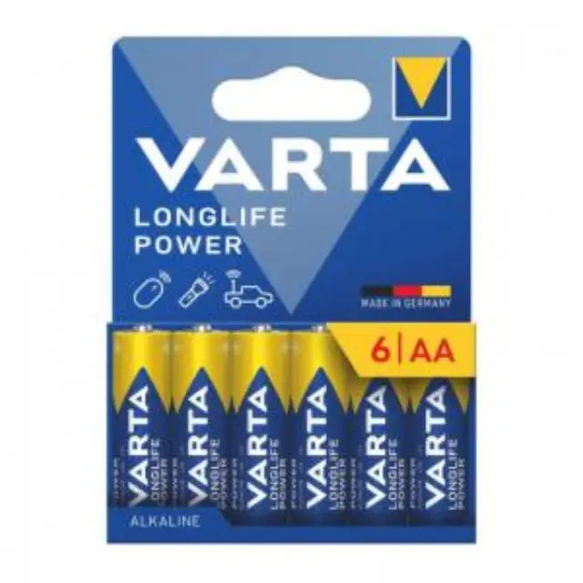 Μπαταρία Alkaline Varta Longlife Power AA LR06 Plastic Free (6 τεμ.) N68838 2