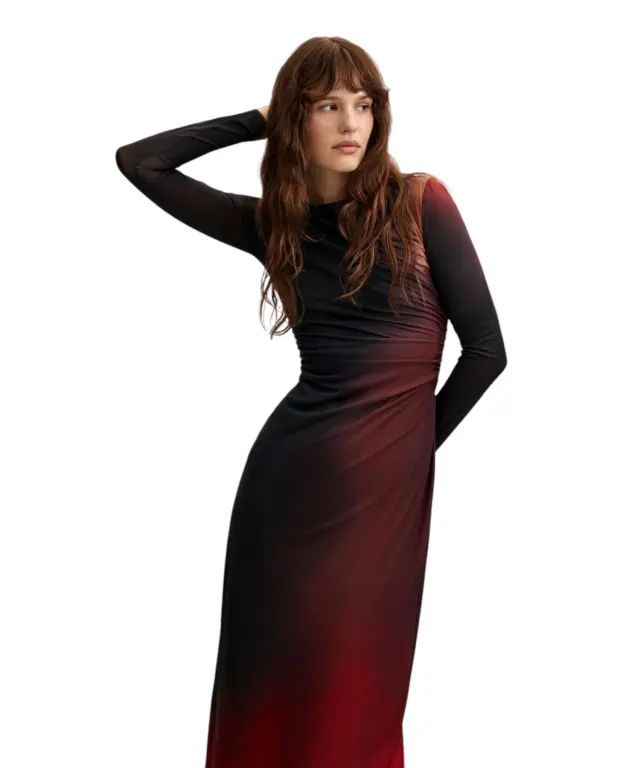 Desigual - Γυναικείο Μακρύ Φόρεμα Τούλι Berlin 26WWVK16-2000 Πολύχρωμο 2
