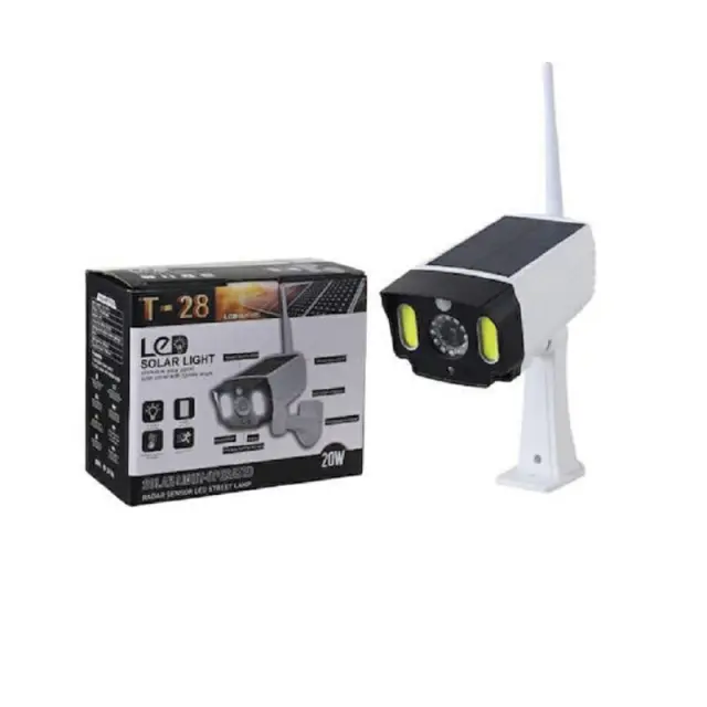 Ηλιακός προβολέας LED COB & Dummy Camera – T28 – 20W – 235949 2
