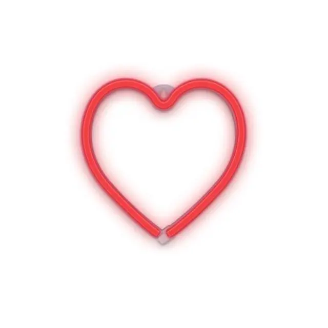 Neon LED Forever Light LNEO7 HEART (USB/Μπαταρίας & On/Off) Κόκκινο N64428