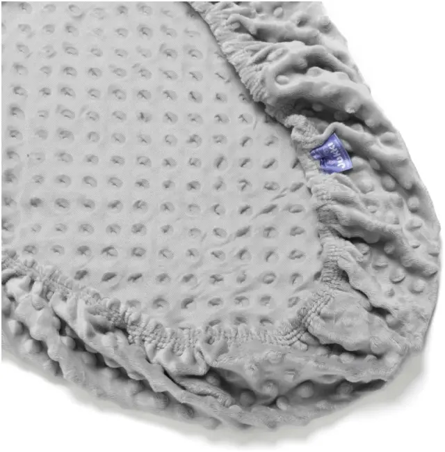 Σεντόνι Βαμβακερό με Λάστιχο 80x40cm Minky Light Grey 5904506812622 3