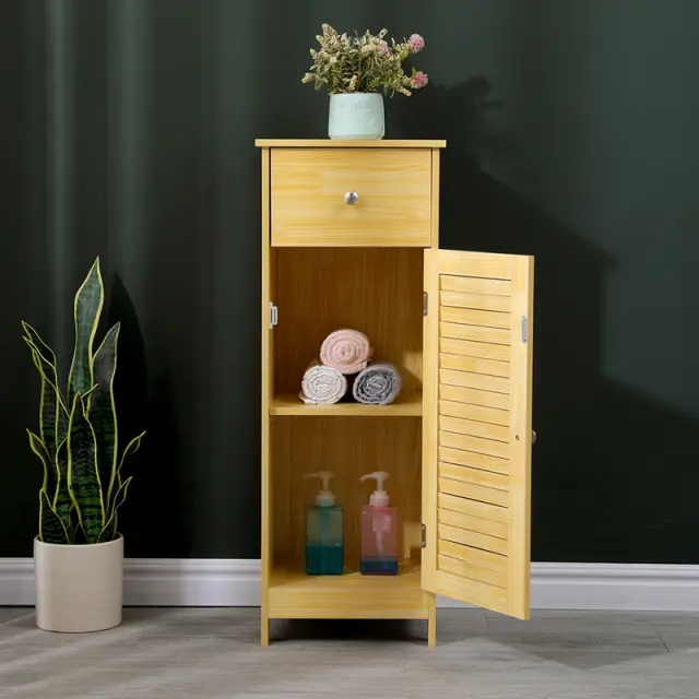 Ντουλάπι-στήλη Chesy pakoworld mdf σε φυσική απόχρωση 32x30x87εκ 3