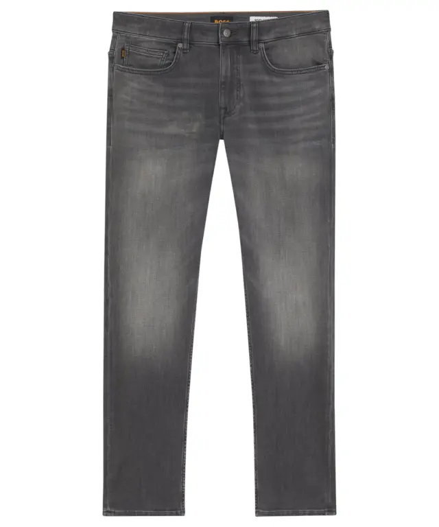 Hugo Boss - Ανδρικό Παντελόνι Τζιν Slim Fit Delaware BO Subway 50569147-022 Γκρι