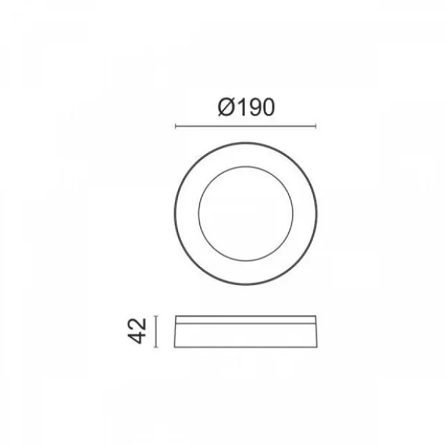 Απλίκα Led Στογγυλή Εξωτερικού Χώρου 15W 4000K Spotlight 7764 2