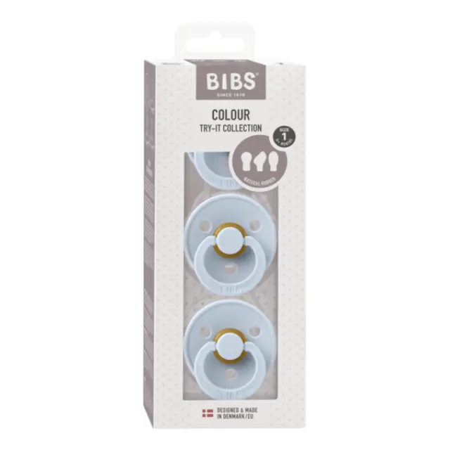 BIBS ΣΕΤ ΠΙΠΙΛΕΣ – TRY IT COLLECTION – BABY BLUE – ΚΑΟΥΤΣΟΥΚ 2
