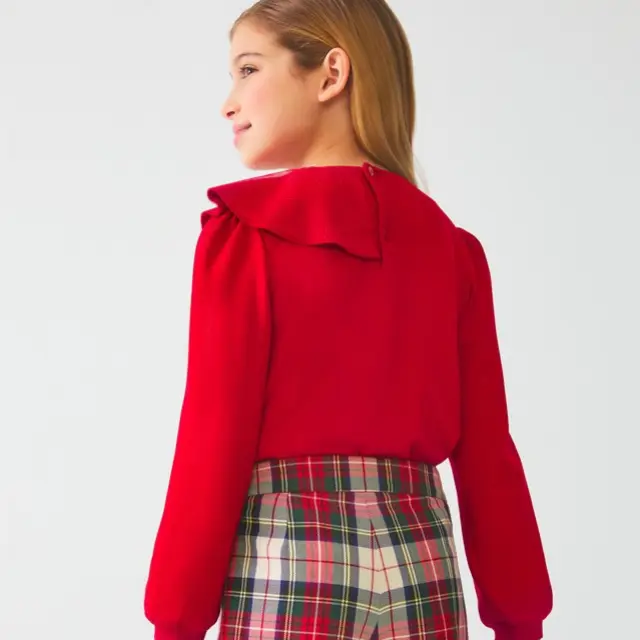 Mini 2 έως 10 ετών Βερμούδα καρό κόκκινο 3