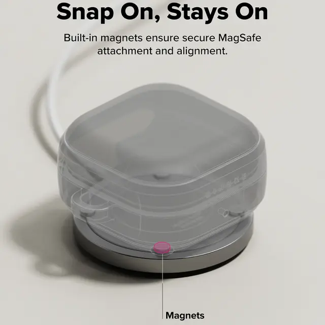 Ringke Onyx Magnetic Magsafe Samsung Galaxy Buds 4 / 4 Pro Warm Grey 3