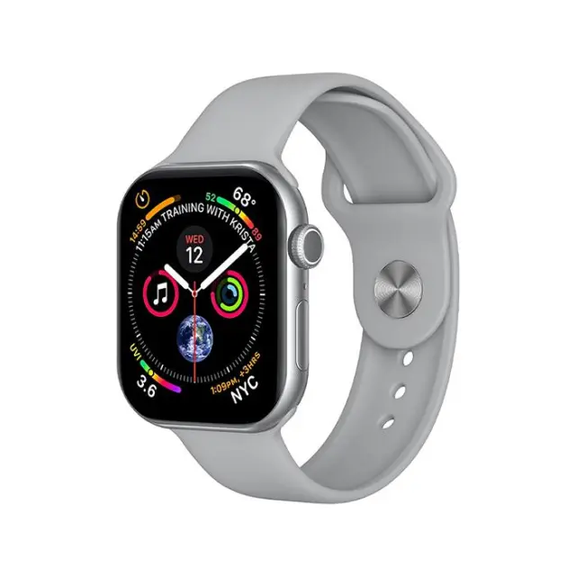 Smartwatch με οθόνη AMOLED 2.04\" σε ασημί χρώμα