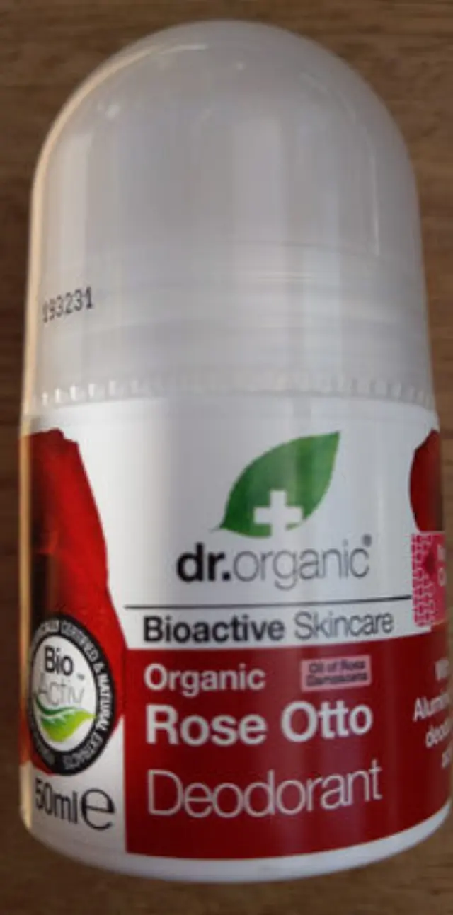 Dr.Organic Rose Otto Deodorant Roll-On Φυσικό Αποσμητικό σε Μορφή Roll-On Με Βιολογικό Έλαιο Τριαντάφυλλου, 50ml