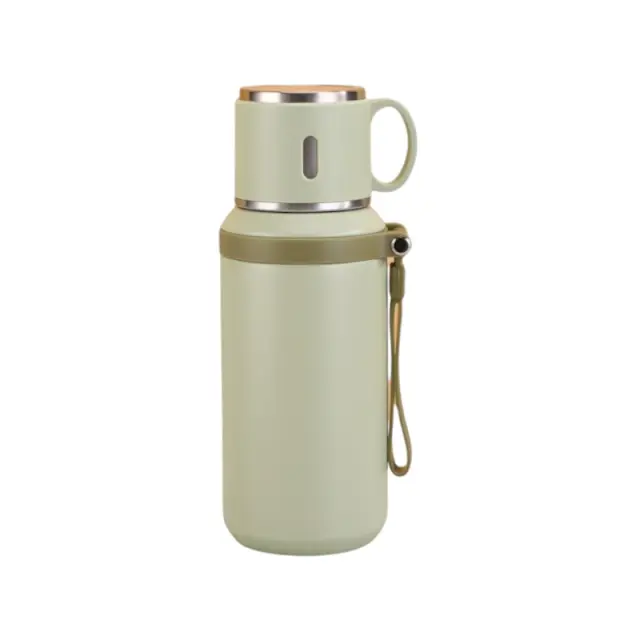 Φορητό παγούρι-θερμός με κούπα - 650ml - 954149 - Purple