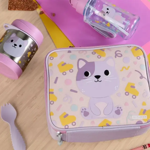Skip Hop Besties Squad Ανοξείδωτος Θερμός Φαγητού 325ml Cat Pink 3