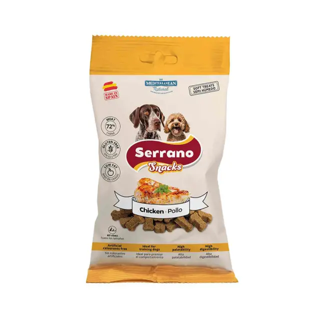 Mediterranean Serrano Snacks Chicken Λιχουδιά για Σκύλους 100gr Μονόχρωμο