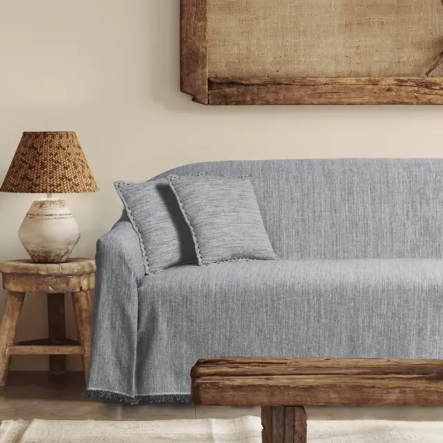 Ριxτάρι 180x300 Τριθέσιο Das Home 0285 Black 100% βαμβακερό