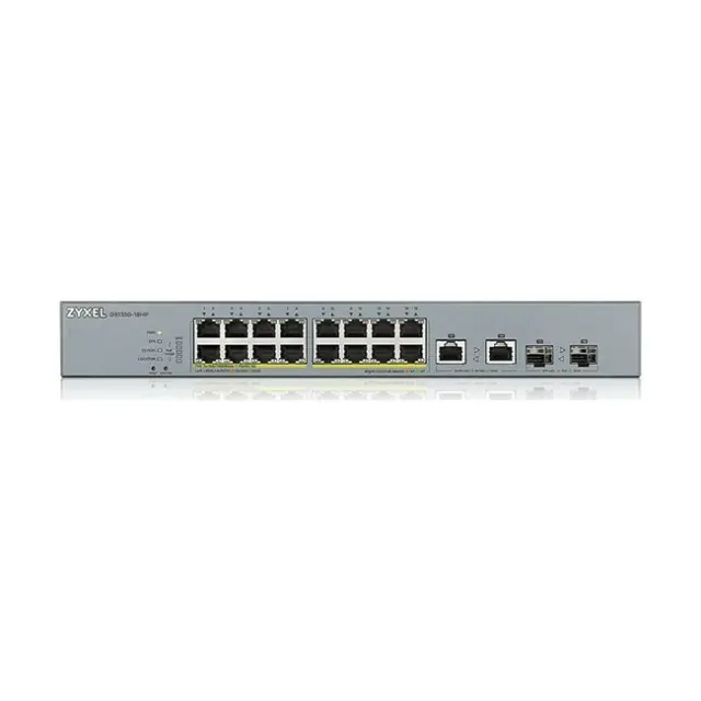 Zyxel GS1350-18HP Managed L2 PoE+ Switch με 16 Θύρες Gigabit (1Gbps) Ethernet και 2 SFP Θύρες 2