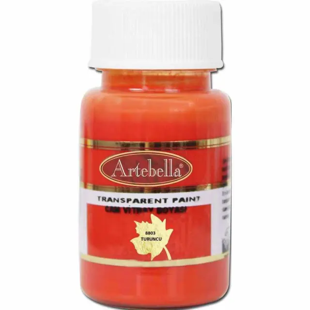 Artebella Διάφανο Σμάλτο Stained Glass - 8803 Orange - 50ml